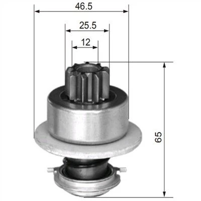 Bendix for startmotor